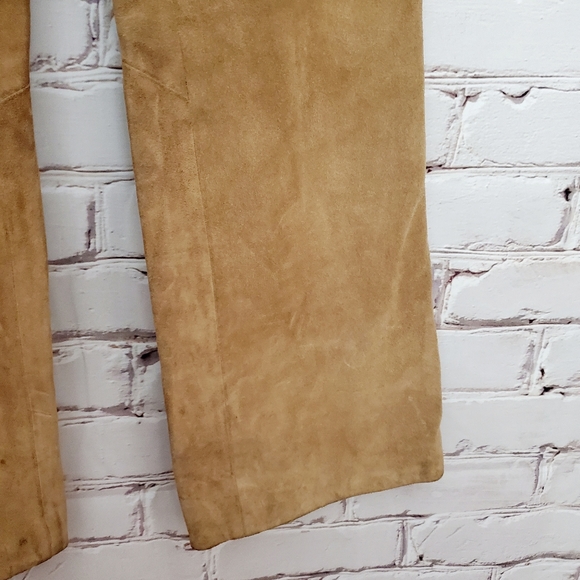 Vintage 1960s Suede Wide Leg Pants - Picture 4 of 9